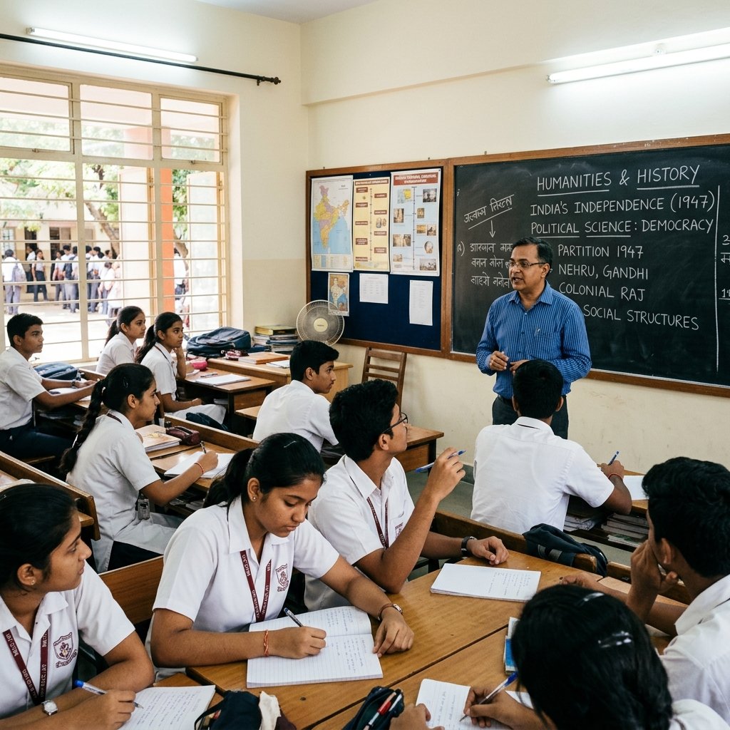 11th Arts Indian College Students